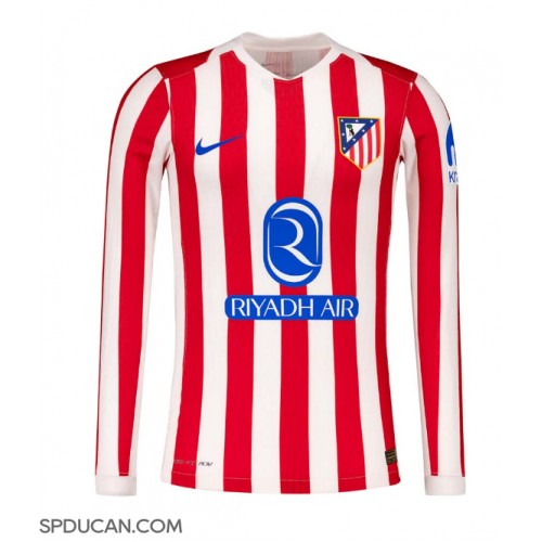 Muški Nogometni Dres Atletico Madrid Domaci 2025-26 Dugi Rukav Muški Nogometni Dres Atletico Madrid Domaci 2025-26 Dugi Rukav